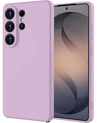 Produktbild von Hülle für Samsung Galaxy S26 Ultra, Slim Liquid Silikon Gel Gummi Stoßfest Schutzhülle Lila