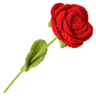 Produktbild von Handgefertigte, duftende Häkelblumen mit Stahldrahtstielen für Blumenarrangements zu Hause und bei Veranstaltungen