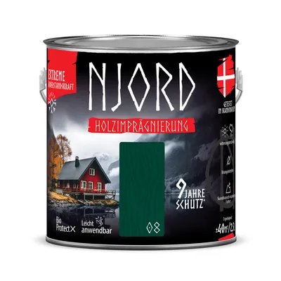 Produktbild von Holzimprägnierung NJORD 2,5L Holzschutz (08) Islandisches Tal Schutzlack Wetterfest