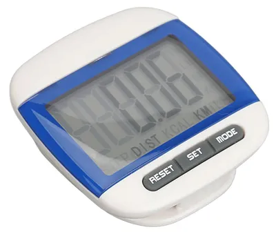 Produktbild von LCD Schrittzähler – Kalorien- & Distanzmesser, Clip-On, Tragbar, Für Senioren & Erwachsene, Fitness & Gesundheit, Blau
