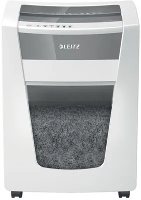 Produktbild von Leitz 80100000, Mikrogeschnittene Zerkleinerung, 23 cm, 1 x 5 mm, 30 l, 390 Blätter, 55 dB