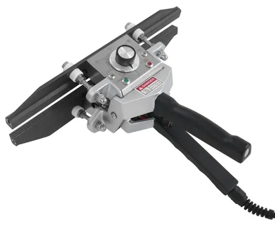 Zdjęcie produktu dla Impulsowa zgrzewarka foliowa do torebek plastikowych – urządzenie ręczne 30 cm – 500 W – 220 V – regulowana temperatura 0–300°C – aluminium – czarny