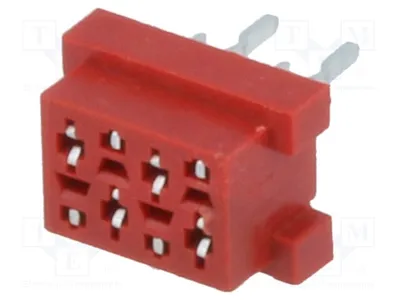 Image de 2 x plaque de connexion, broche : 4, connecteur traversant femelle, 30V, 1A, référence : -4-0-04-2, connecteur, pas de 1