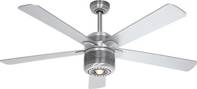 Produktbild von Deckenventilator mit Beleuchtung und Zugketten ALU Aluminium
