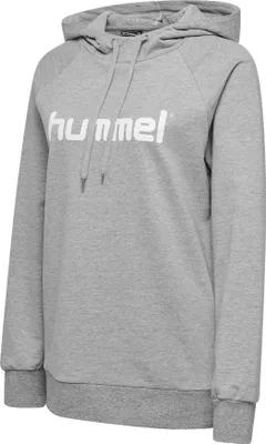 Image de hummel GO Coton Logo Hoodie Femme gris chiné M