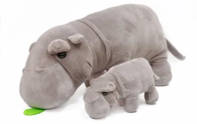 Immagine prodotto di Cuscino in microSpandex Hippo e bambino 50 cm