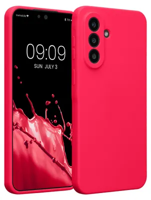 Produktbild von kwmobile Hülle kompatibel mit Samsung Galaxy A57 5G - Hülle Silikon gummiert - Handyhülle - Handy Case in Neon Pink