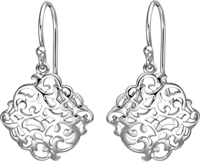 Produktbild von Ohrhänger Ohrringe Brisur Ohrschmuck aus 925 Silber mit Ornament