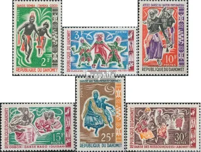 Produktbild von Briefmarken Dahomey 1964 Mi 233-238 (kompl.Ausg.) postfrisch Volkstanz