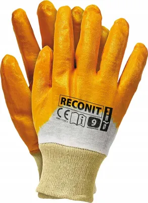 Produktbild von Arbeitshandschuhe / Orange / Größe: 10 - XL / RECONIT-Y10 - 100 Stück.