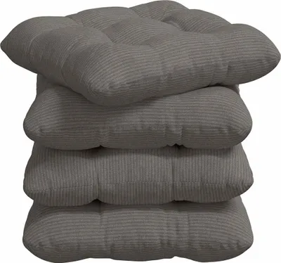 Produktbild von vidaXL Sitzkissen 4 pcs Hellgrau 45 x 45 cm Cordstoff