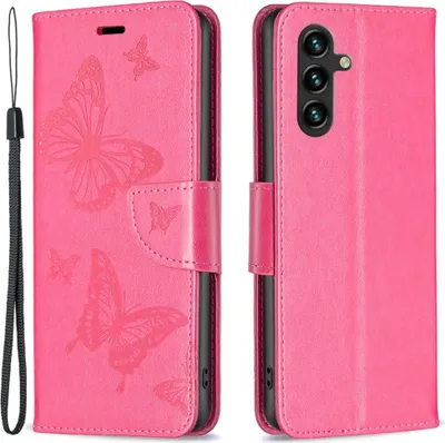 Produktbild von Samsung Galaxy A15 Hülle - Coverup Schmetterlinge Klapphülle - Rosa