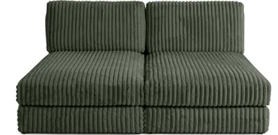 Produktbild von Lisa Design Jasper - modulares Sofa 3-Sitzer - Großer geripptem Cord , Grün