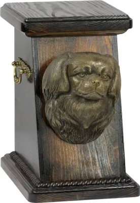 Immagine prodotto di Urna per le ceneri di un cane, elegante urna con statuetta, urna commemorativa con busto di cane del marchio Art-Dog.