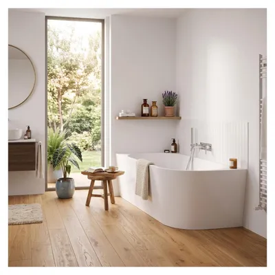 Produktbild von Vorwand-Eckbadewanne Links aus Acryl MILO