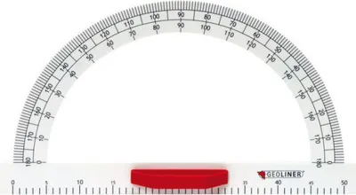 Produktbild von Winkelmesser magnetisch 50 cm breit für Tafelzeichnung im Mathematikunterricht