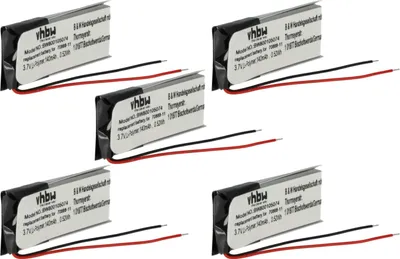 Produktbild von vhbw 5x Akku kompatibel mit Jabra VH110, BT500V, BT2010, BT4010, BT250V, BT250, BT2020, JX10 Wireless Headset Kopfhörer (140 mAh, 3,7 V, Li-Polymer)