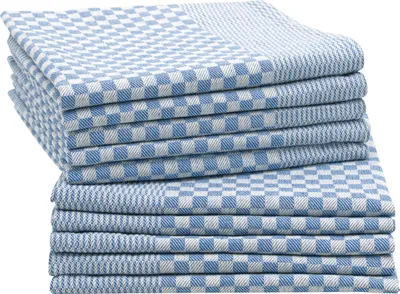 Produktbild von 10er Set Grubentücher / Geschirrtücher, 100% Baumwolle, 54x100 cm, 215 g/qm