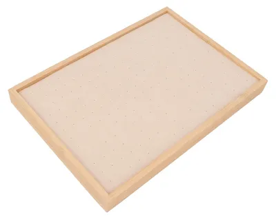 Produktbild von Holz-Organizer für Ohrringe – 216 Fächer – 35,6 x 24,4 x 3 cm