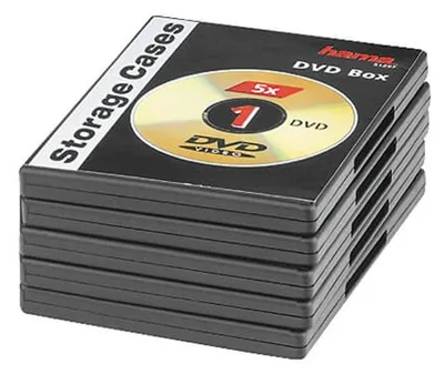 Produktbild von Hama DVD-Leerhülle 5er-Pack schwarz                    51297