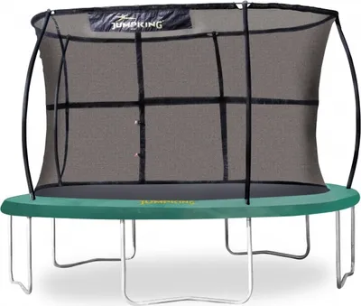 Immagine prodotto di trampolino con rete di sicurezza JumpPod Classic 366 cm verde