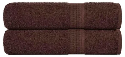 Zdjęcie produktu dla Ręczniki vidaXL FROGN, 2 szt., brązowe, 50 x 100 cm, 360 g/m²