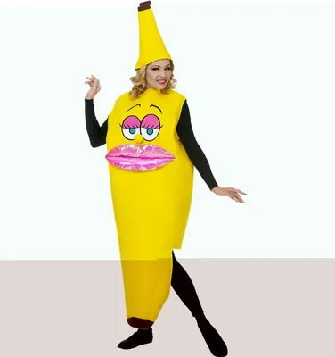 Produktbild von Banaan "Miss Banana" Volwassene Kostuum (one size)