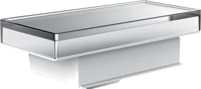 Image de Distributeur de savon liquide de liaison emco pour rampe, gobelet en verre cristal, intérieur dépoli, env. 250 ml, chromé, 182100004