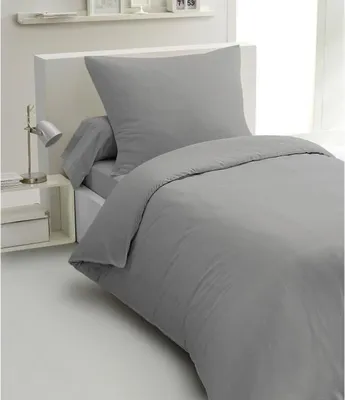 Immagine prodotto di set di biancheria da letto 2 pezzi HP72080 - 82 g microfibra - 140 x 200 cm - Grigio chiaro