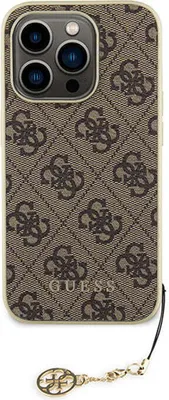 Produktbild von Guess Guhcp15Xgf4Gbr Iphone 15 Pro Max 6.7"" Brązowy/Brown Hardcase 4G Charms Collection