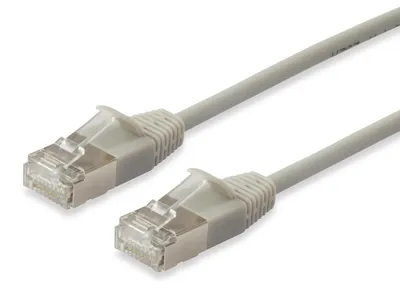 Produktbild von Equip Cat.6A F/FTP Slim-Patchkabel, 15m, Beige