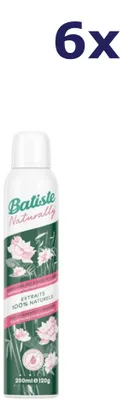Produktbild von 6x Batiste Trockenshampoo mit natürlicher Bambusfaser und Gardenie, 200 ml