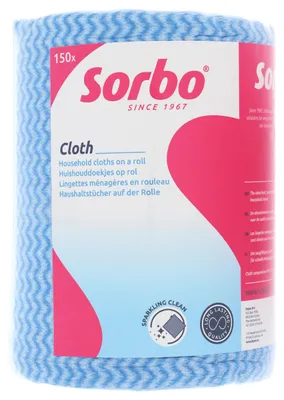 Productafbeelding van Sorbo huishoudelijke doekrollen – Robuuste, wegwerpdoeken voor snelle reiniging