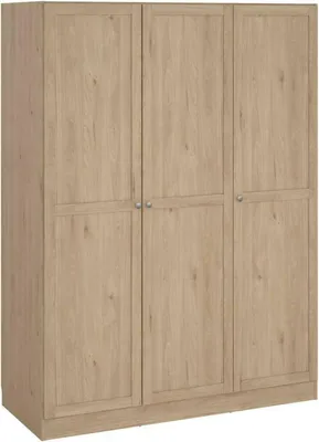 Produktbild von Kleiderschrank 3 Türen Tilda, Schlafzimmermöbel, Schrank, Garderobe, 147x62 h200 cm, Eiche