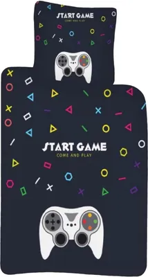 Produktbild von Bettwäsche Set Start Game 2 tlg.135x200 cm (80x80 cm)