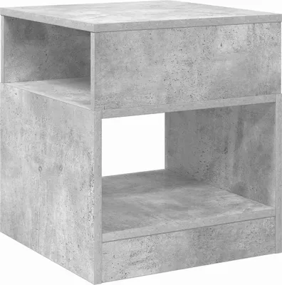 Obrázek produktu pro vidaXL Odkládací stolek betonový šedý 40,5 x 40 x 45 cm materiál na bázi dřeva