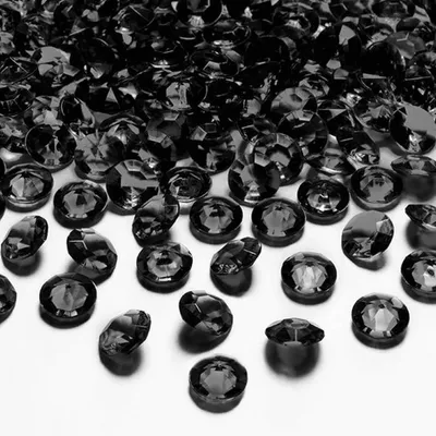 Produktbild von 100 Dekosteine Diamant | Ø 12 mm Schwarz