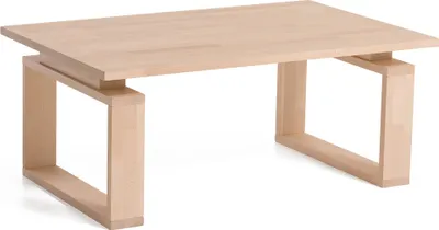 Produktbild von Couchtisch Tisch BIRGE Eiche Massivholz 110x70 cm