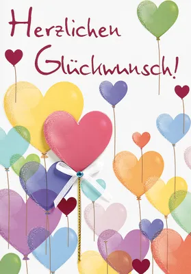 Produktbild von Allgemeine Wünsche  Herzlichen Glückwunsch  Glückwunschkarte im Format
