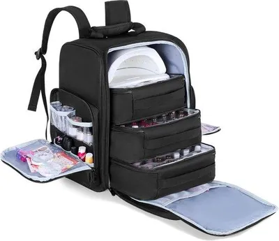 Produktbild von Nagellack Organizer Tasche Schwarz Praktisch