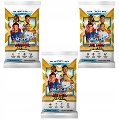 Obrázok produktu pre MATCH ATTAX EXTRA 2026 Topps – 3 packs of 36 football cards