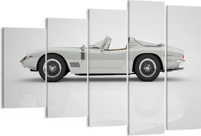 Produktbild von Bild auf Leinwand - Leinwandbild - 5 Teile - Sportlich Auto Vintage - 150x100cm - Wand Bild - Wanddeko - Wandbilder - Leinwanddruck - Bilder - Wanddekoration - Leinwand bilder - EG150x100-4872