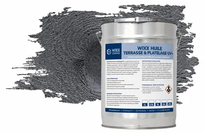 Image de Wixx Huile Terrasse & Platelage UV+ - Noir - 1L
