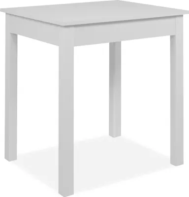 Produktbild von finori Esstisch Capri 81B weiß rechteckig melaminbeschichtet HxBxT 76x90x67 cm, Farbe:weiß