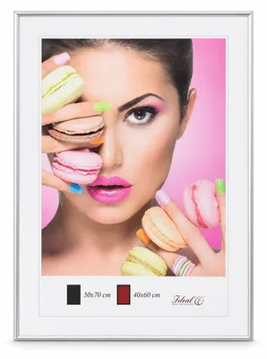Produktbild von Photo Style Kunststoff Bilderrahmen Fotorahmen Wanddeko Collage Foto Poster - Farbe: Silber | Format: 50x70