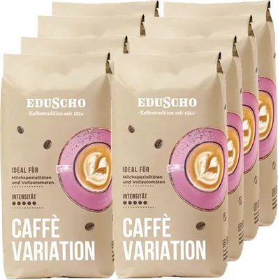 Zdjęcie produktu dla Eduscho – Caffè Variation – ziarna – 8 x 1 kg