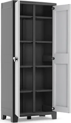 Produktbild von Keter Universalschrank Titan Schwarz und Grau 182 cm
