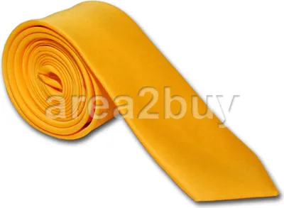 Produktbild von Edel Krawatten Schmal Unifarben Gelb