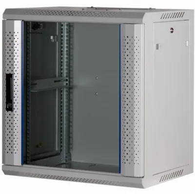 Produktbild von Rockstable 12 HE 19" Wandschrank mit Glastür in Weiß, Wandmontiertes Regal, 12U, 60 kg, Sperrschloss, Weiß