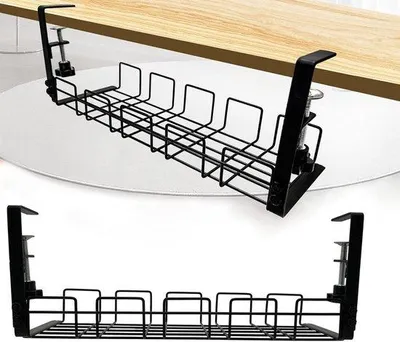 Produktbild von Kabelorganizer 40cm schwarz klembaar Unterstützt Kabelmanagement